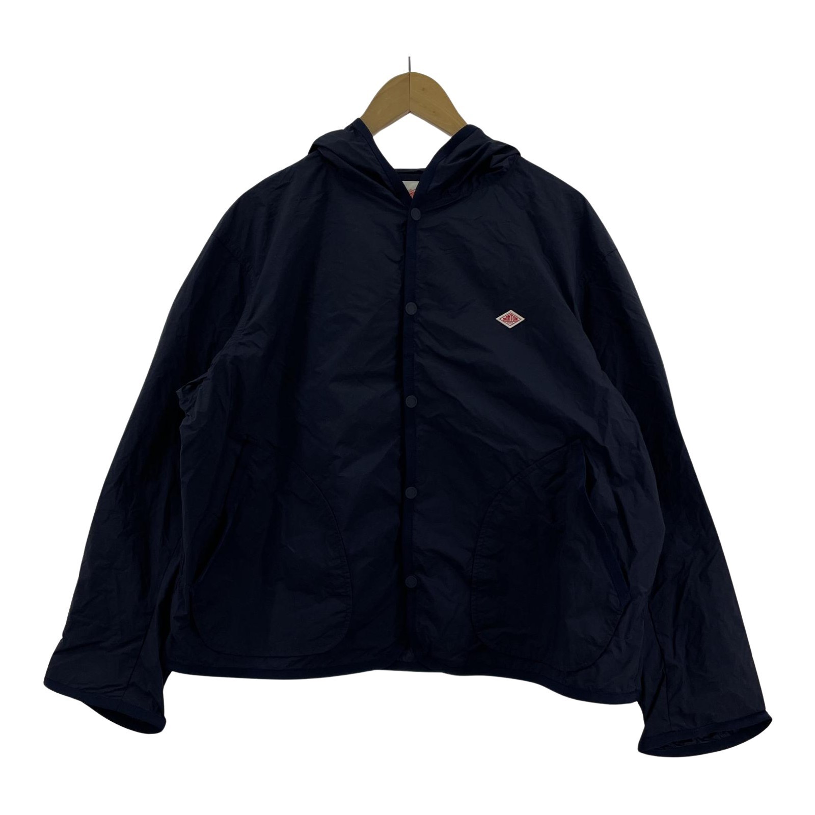 NYLON TUSSER HOODED JACKET