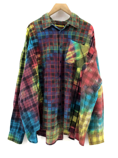 Flannel shirt-7 Cuts Wide Shirt