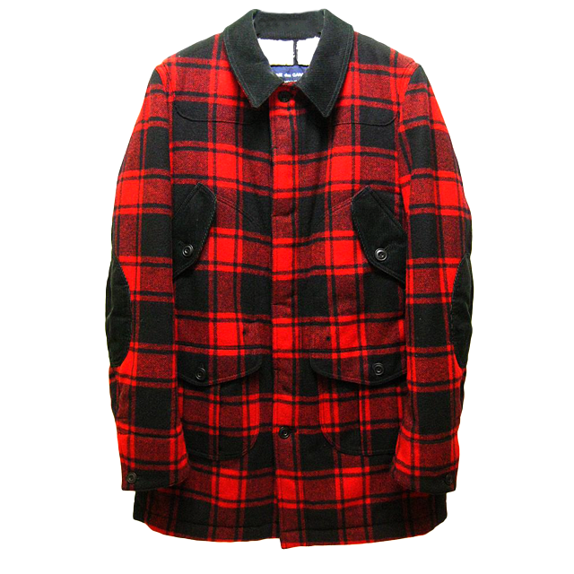COMME des GARCONS ウールチェックコート